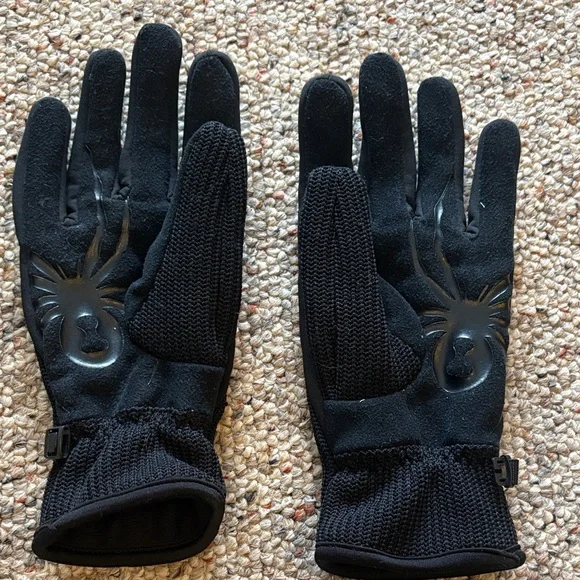 Spyder Black Winter Gloves - Picture 2 of 3